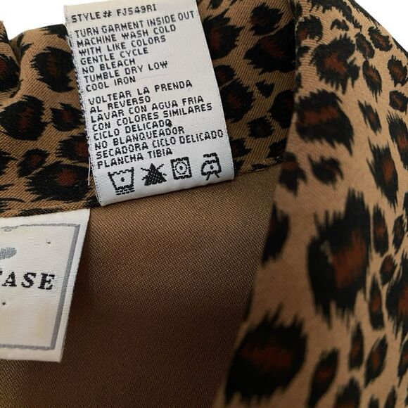 Vtg Leopard Print Blazer Lightweight Fully Lined Jacket Women’s Sz 24W Button Up - Picture 14 of 15